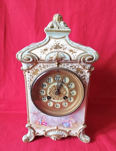 Pendule porcelaine - pendule,
