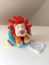 Peluche/Doudou Hochet Grelots Lion Bouée Bleu Rouge Orange Vert 15cm Happy Horse
