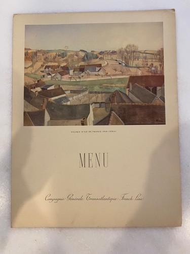 Ancien menu paquebot liberte - menu,