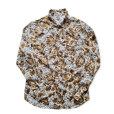 New Sample LVC Levi's Vintage Clothing White Tiger Flower Shirt Size M 