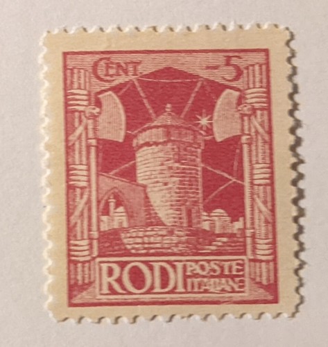 Italy rhodes stamp - italy,