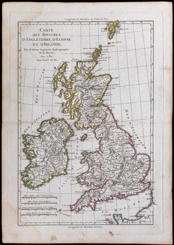 1780 carte ancienne des - 1780,