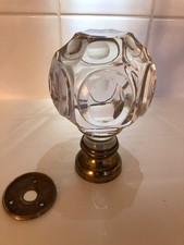 BOULE D'ESCALIER CRISTAL pleine Napoleon III baccarat ? Saint LOUIS