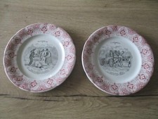 LOT DE 2 ASSIETTES PARLANTES