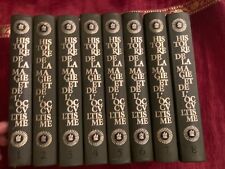 Livres HISTOIRE DE LA MAGIE ET DE L OCCULTISME,  8 livres en  bon  état  général