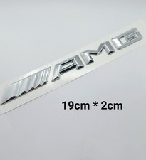 Logo AMG Chrome Sticker 3D Logo Autocollant