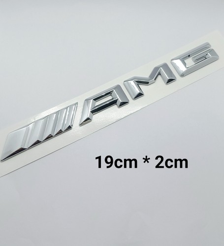 Logo amg chrome sticker - logo, 3d