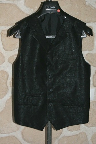 Gilet costume noir neuf - de,