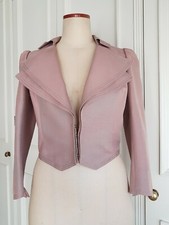 Givenchy salmon pink short jacket coat blazer with double lapels FR 36 US4 