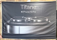  AFFICHE APPLE STORE BANNIÈRE POSTER IPHONE 15 PRO TITANE 9 2023 2024 170X120CM