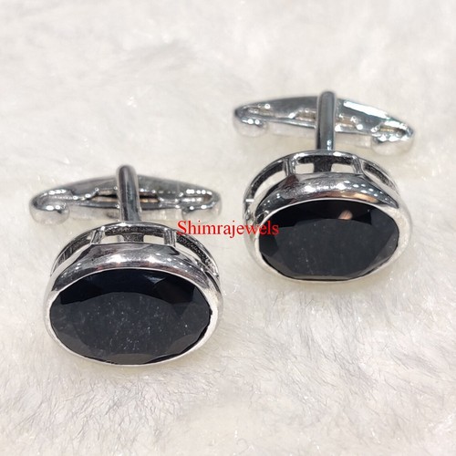 Boutons manchette argent - en,