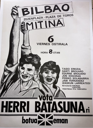 Affiche entoilee bilbao mitina - bilbao,