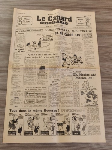 Canard enchaîné numéro - le,