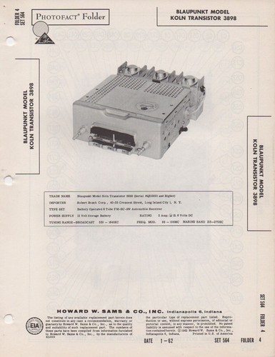 1962 blaupunkt koln 3898 - blaupunkt,