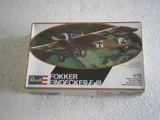MAQUETTE AVION WW1 FOKKER EINDECKER E-III REVELL (4111) 1/72 - 1.72eme