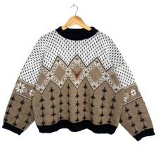 Pull Hiver Graphique Vintage