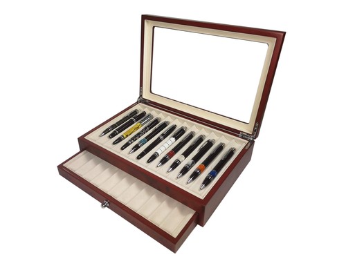 Vitrine bois pour stylos - en, 23