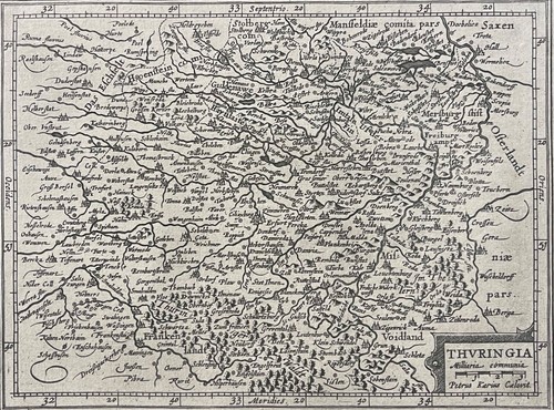 Allemagne thuringe carte - thuringe, de