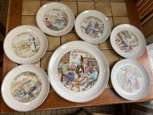 Lot plateau assiettes à - lot, +