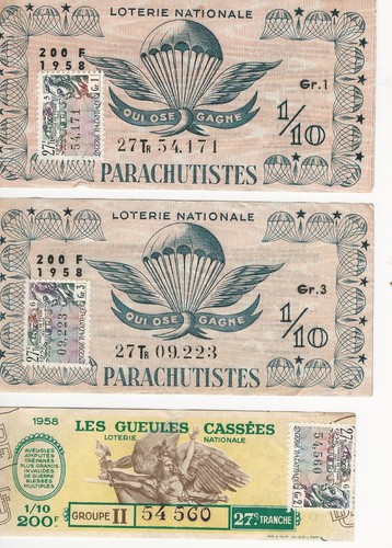 Loterie nationale 1958 - loterie,