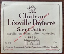 Étiquette Château Léoville