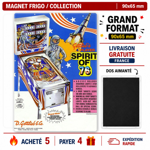 Magnet flyer pinball spirit - spirit, of