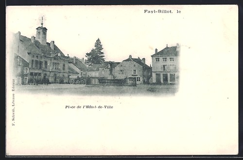 Cpa fayl billot place de - fayl-billot,,