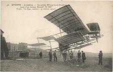 Aéroplane.Carte originale non
