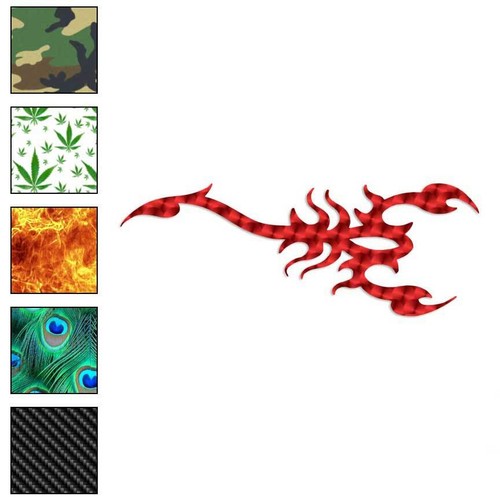 Tribal scorpion art vinyl - scorpion, art,