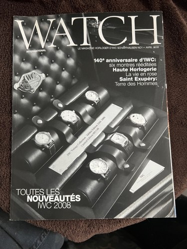 Watch magazine horloger iwc - horloger, d'iwc