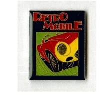 Pin's affiche salon Rétromobile voiture de collection classic car