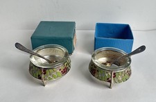 Ancienne paire de salerons bol