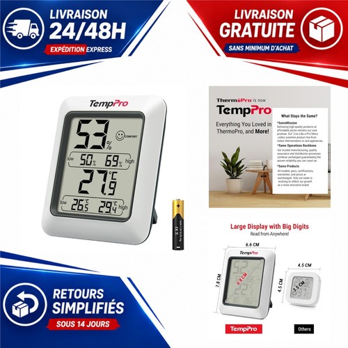 Thermo hygromètre numérique - thermo-hygromètre,