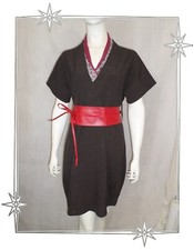 Robe style japonais gris - robe,