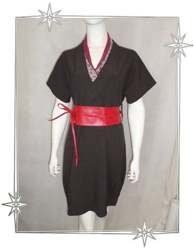 Robe style japonais gris - ♥,