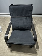 Black ikea poang - chair,