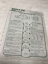 NSU TT 1177 cm3 fiche technique descriptive RTA 286 1970 automobile
