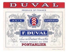 Ancienne étiquette Anis F