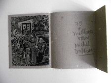 DUFRESNE Michel Gravure 1979 signé handsigned Intérieur Carte de voeux Toulon