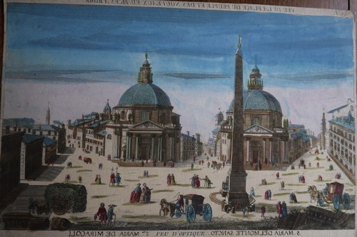 Rome vue optique du 19e - :, d'optique