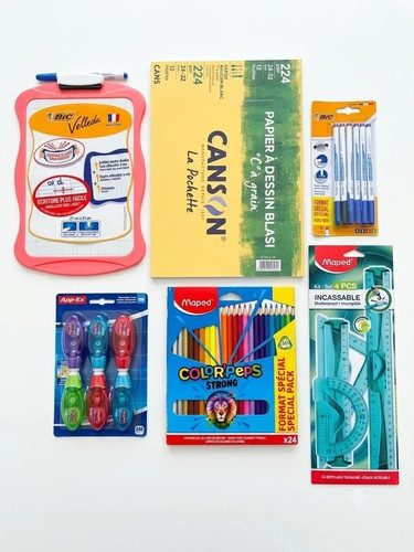 Lot fournitures scolaires neuf - fournitures,