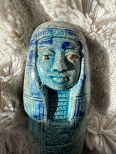 Oushebti, Archeologie , Egypte Ancienne Serviteur funéraire en faïence émaillée 