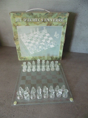 Jeux échec verre - en,