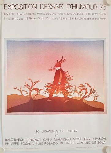 Affiche folon dessins - affiche,