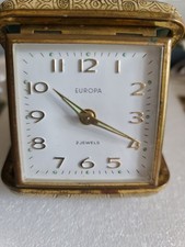 Réveil De Voyage EUROPA Vintage    Fonctionne Très Bien, Belle Sonnerie. 