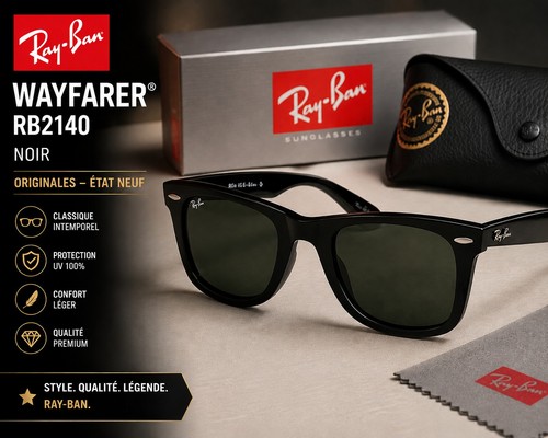 Ray ban wayfarer rb2140 noir - ray-ban,