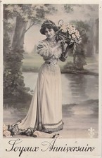 CP ANNIVERSAIRE FEMME ROBE