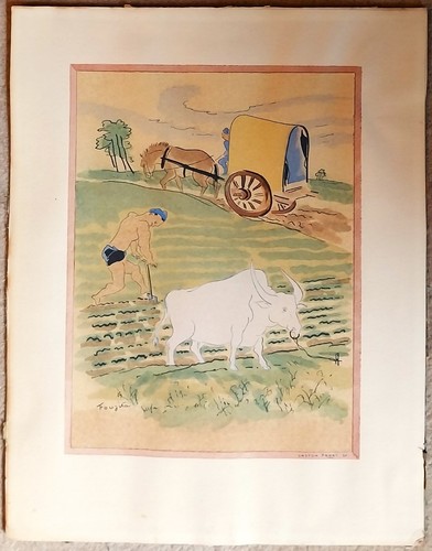 Lithographie couleurs - , de