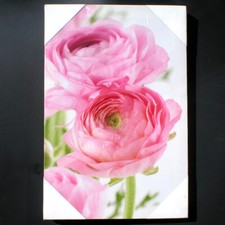 TABLEAU FLEURS RENONCULES TOILE IMPRIMÉE CHASSIS LIVRÉ A DOMICILE 48H COLISSIMO