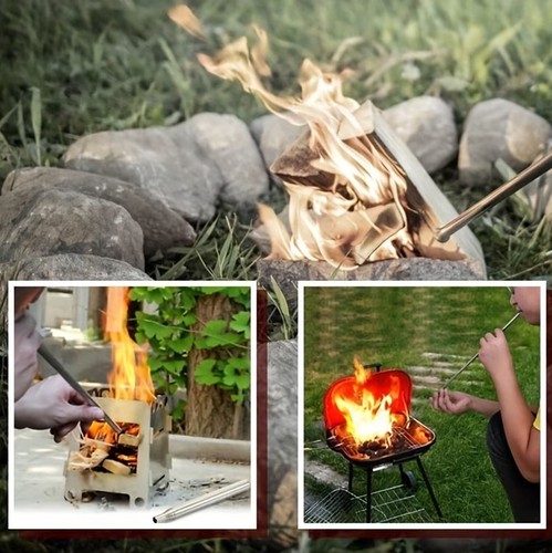 Soufflet télescopique feu - soufflet,